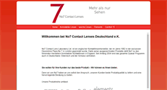 Desktop Screenshot of no7-contact-lenses.de